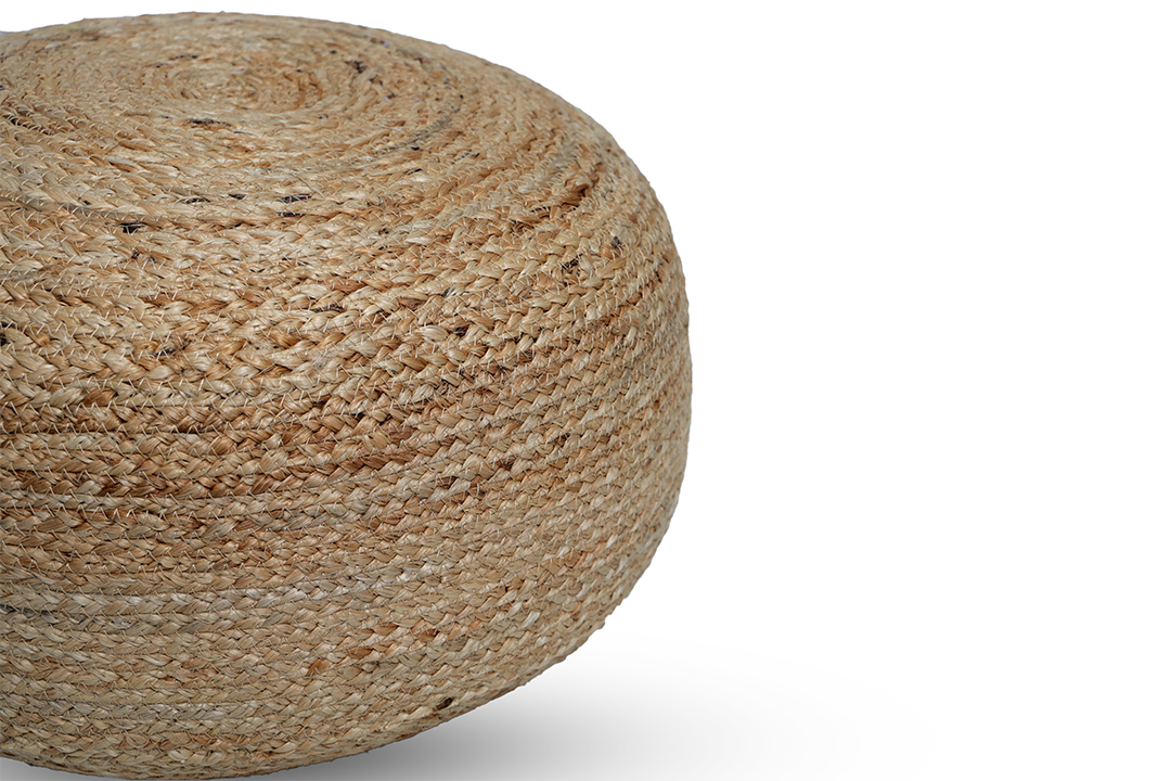 Mandala Natural Jute Pouffe