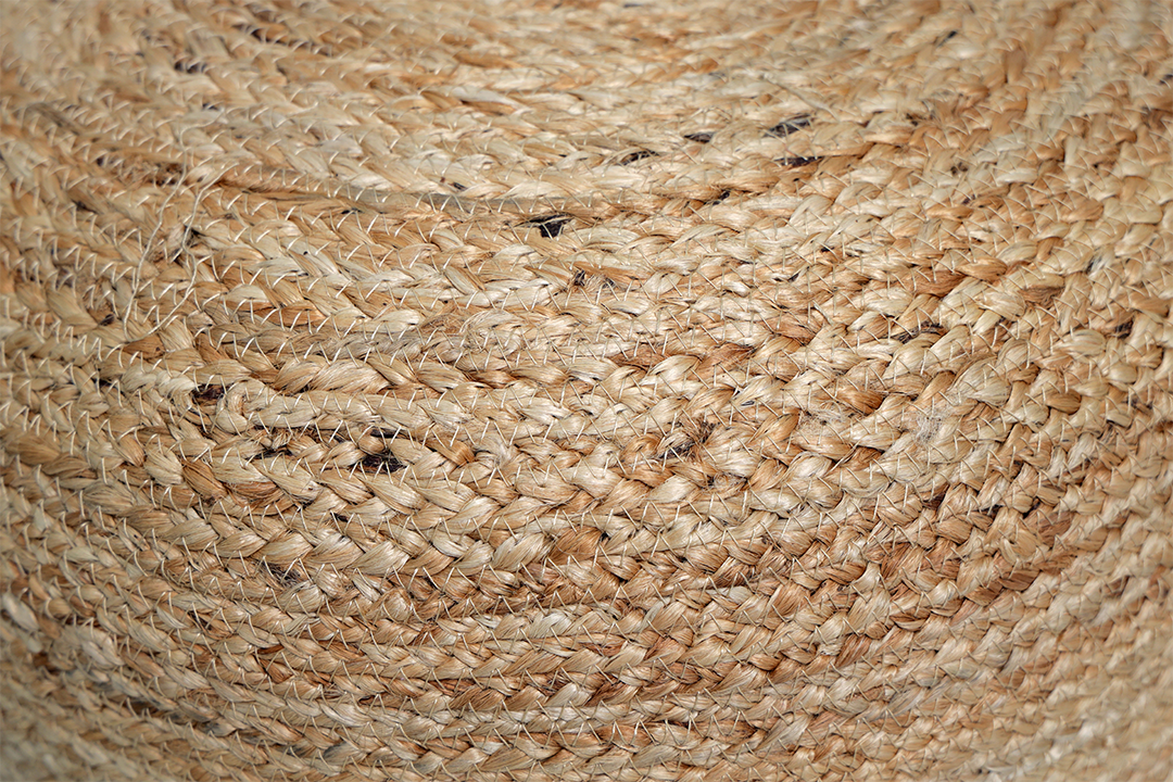 Mandala Natural Jute Pouffe