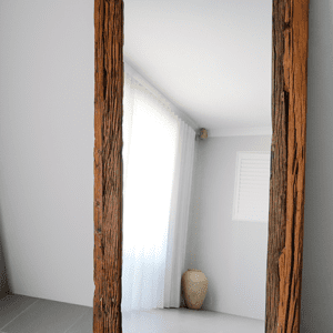 Nirva - Rare Railway wood Handcrafted Mirror..