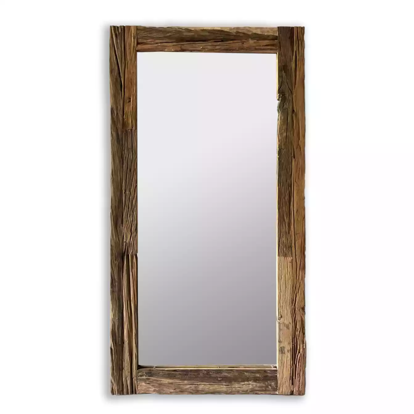 Nirva - Rare Railway wood Handcrafted Mirror..