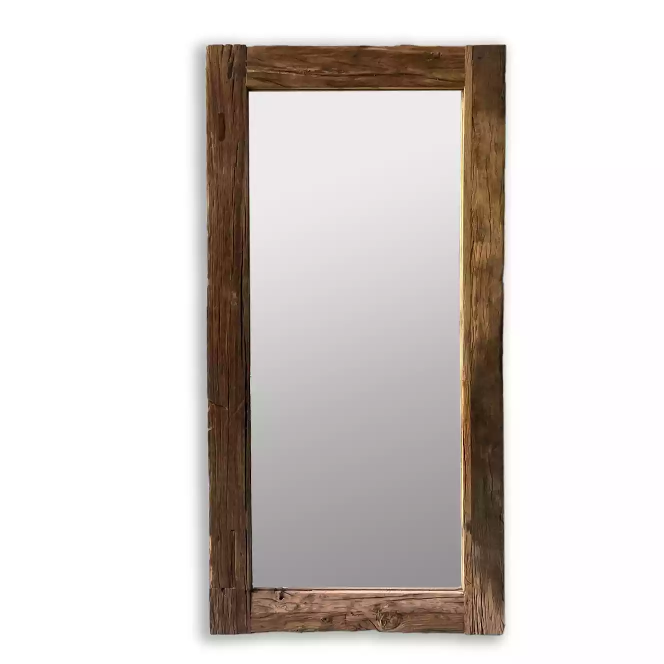 Nirva - Rare Railway wood Handcrafted Mirror..